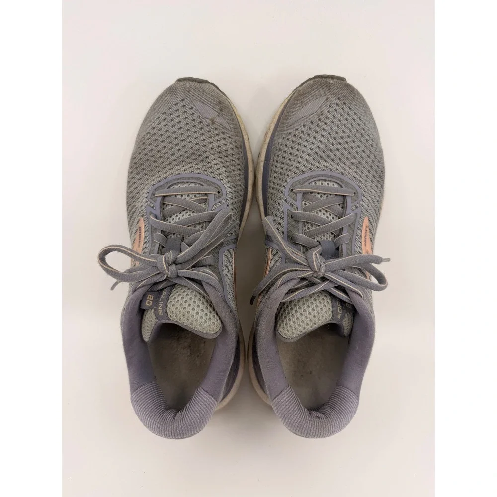 Brooks Adrenaline GTS 20 Womens Running Shoes Grey Rose Gold 1202961B073 8.5